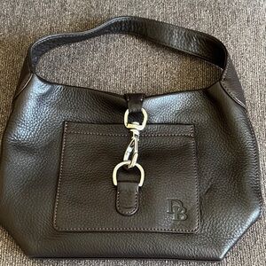 Dooney & Bourke Dark Brown Leather Hobo Bag